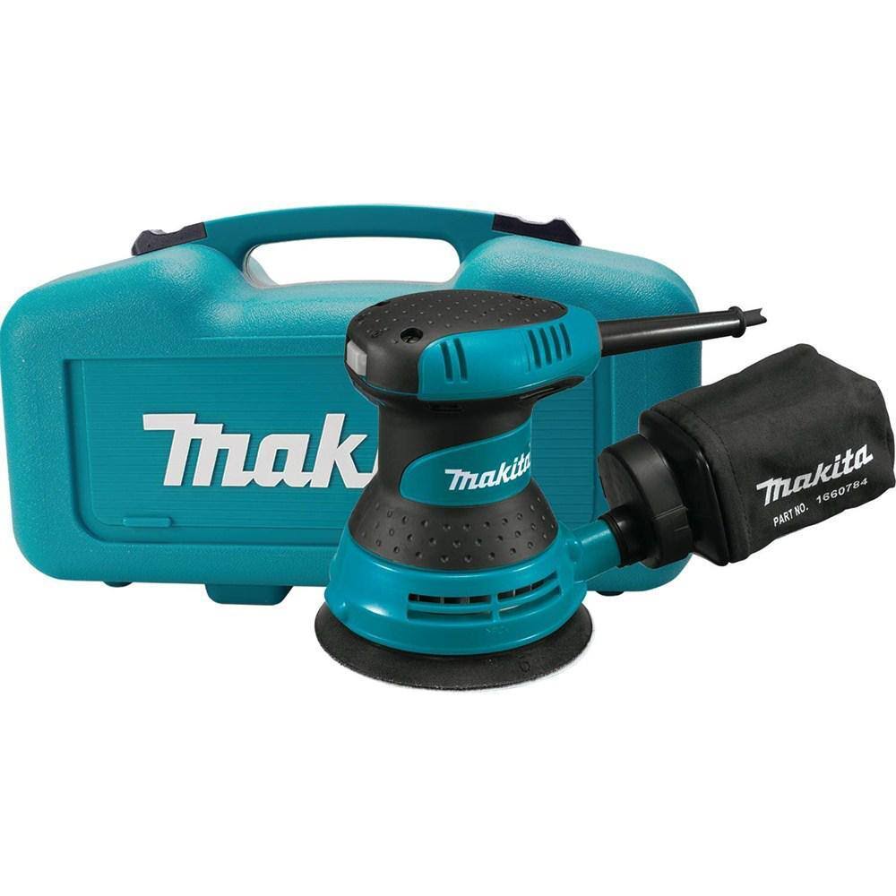 BO5030K 3 Amp 5 in. Corded Palm Grip Random Orbital Sander with Dust Bag, Hard Case