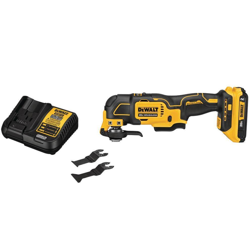 DCS354D1 ATOMIC 20V MAX Cordless Brushless Oscillating Multi Tool with (1) 20V 2.0Ah Battery and Charger