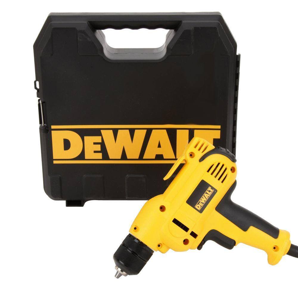 DWD115K 8 Amp 3/8 in. Variable Speed Reversing Mid-Handle Drill Kit with Keyless Chuck