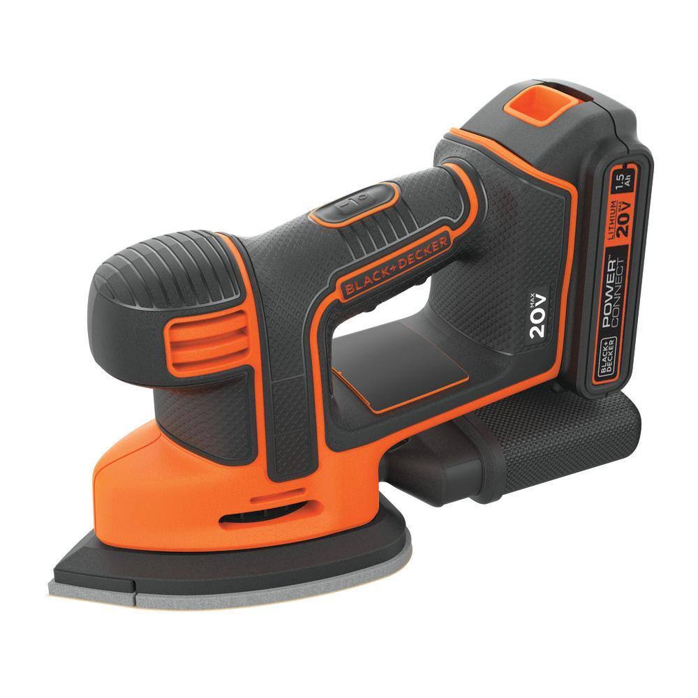 BDCMS20C 20V MAX Lithium-Ion Cordless Mouse Sander with 1.5Ah Battery and Charger