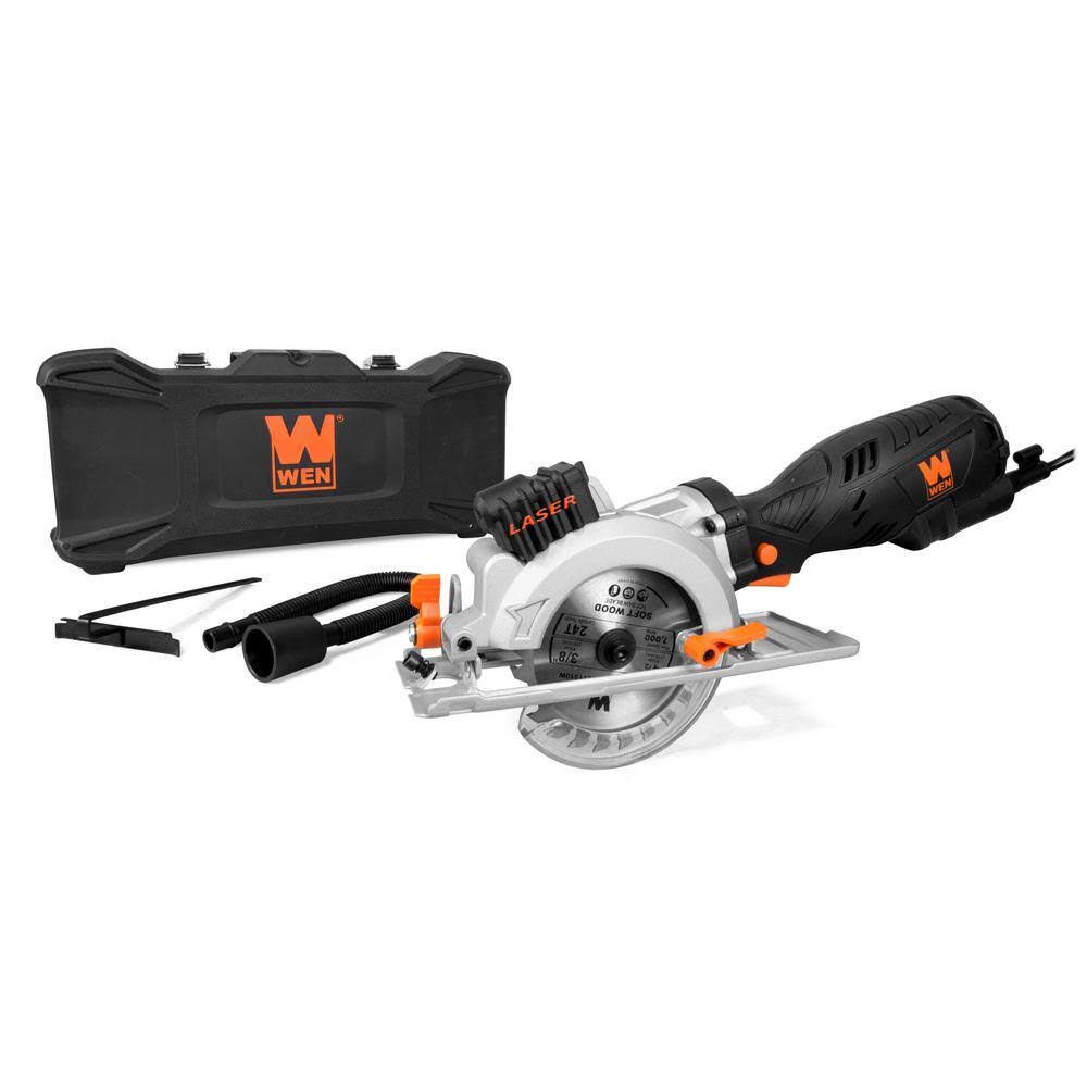 3625 5 Amp 4-1/2 in. Beveling Compact Circular Saw with Laser and Carrying Case