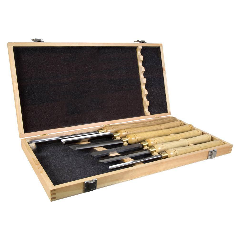 CH15 16 in. to 22 in. Artisan Chisel Set with High-Speed Steel Blades and Domestic Ash Handles (6-Piece)