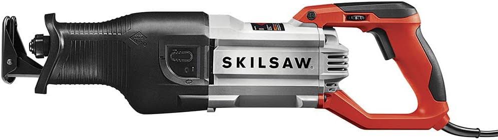 SAW SPT44-10 Heavy Duty Reciprocating Saw with Carrying Case, Red