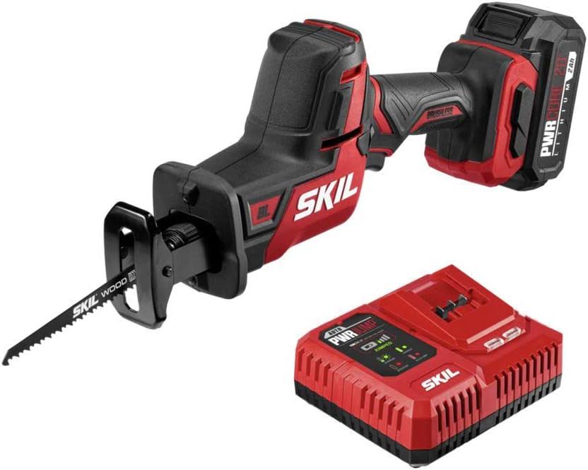 20 Brushless 20V Compact Reciprocating Saw Includes 2.0Ah Lithium Battery and Auto  Charger   RS5825B-10