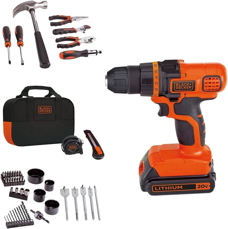 20V Max Drill   Home Tool Kit, 68 Piece (LDX120PK)
