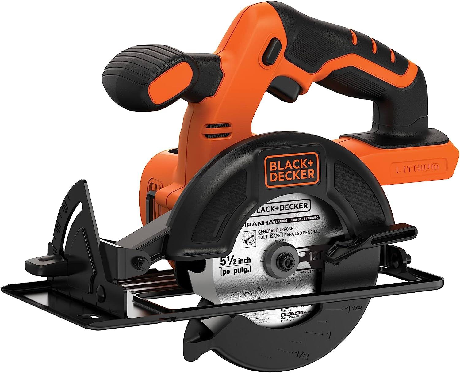 20V MAX* POWERCONNECT 5-1/2 in. Cordless Circular Saw, Tool Only (BDCCS20B)