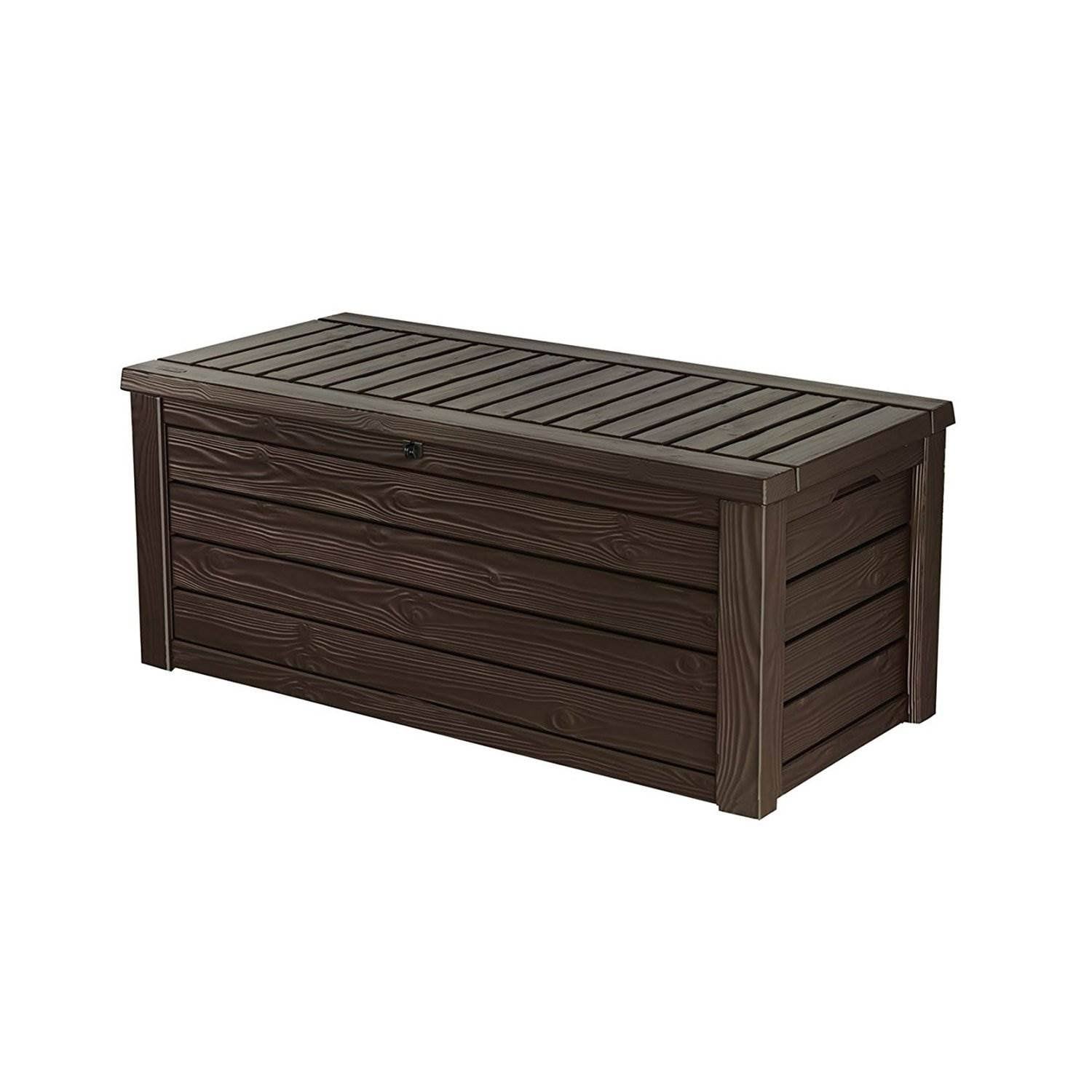Westwood Outdoor Deck Storage Box for Yard Tools, 150 gal, Espresso, Resin