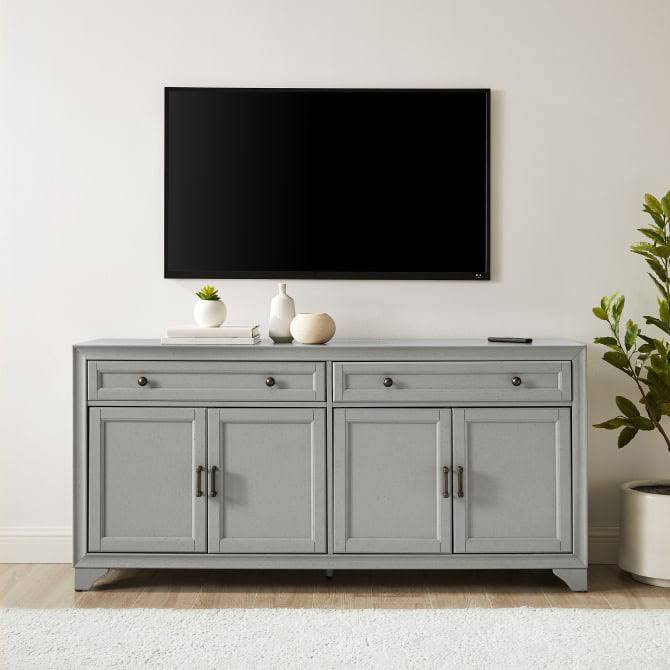 Crosley Tara Sideboard Distressed Gray