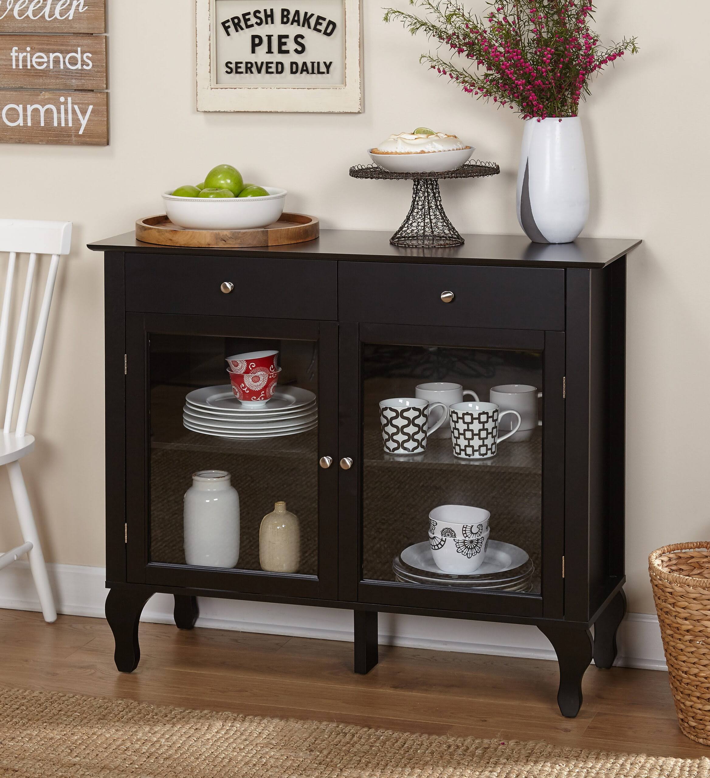 TMS Layla 2-Drawer Storage Buffet, Multiple Finishes