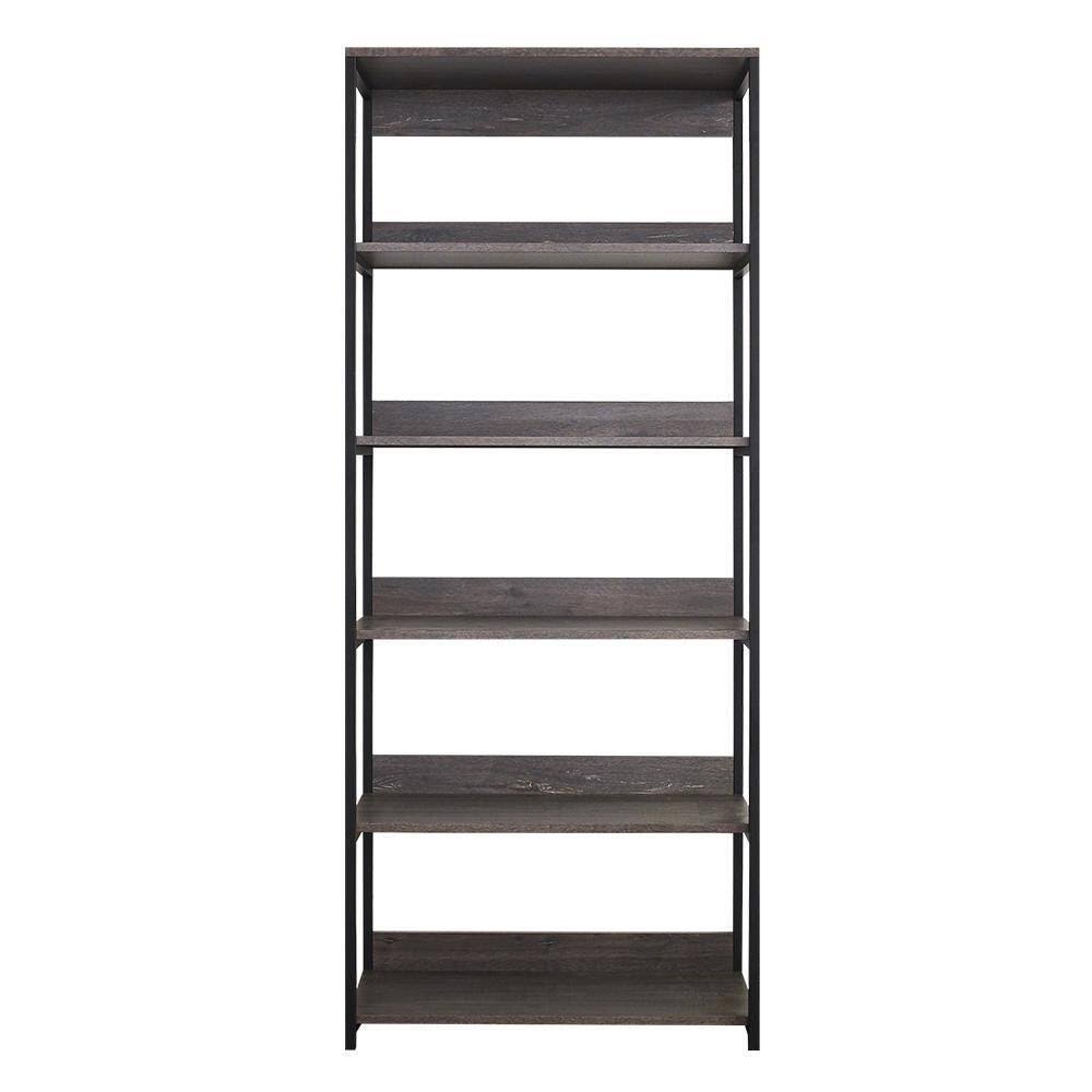 Klair Living Monica-D Monica 32 in. W Rustic Gray Wood Closet System Walk-in Closet With 5 Shelves