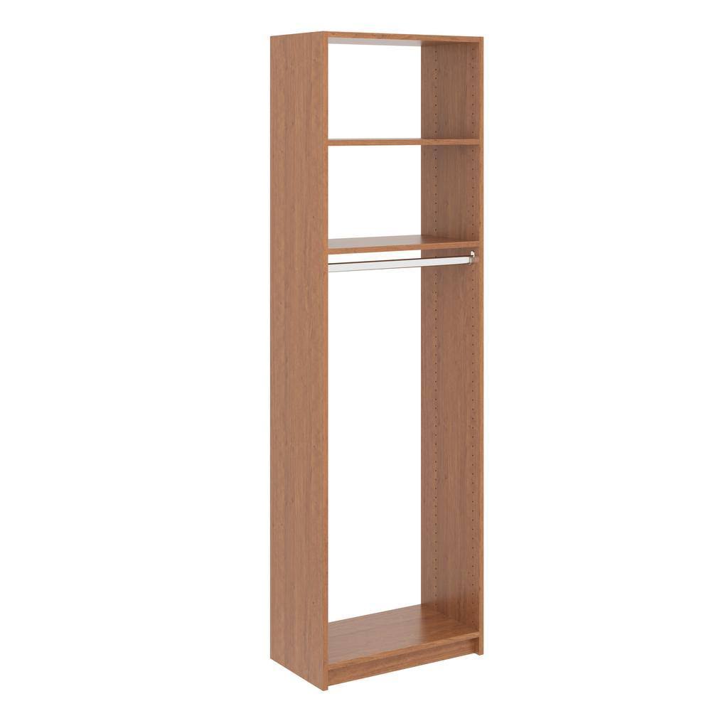 SNT2-BC 14 in. D x 25.375 in. W x 84 in. H Amber Medium Hanging Tower Wood Closet System