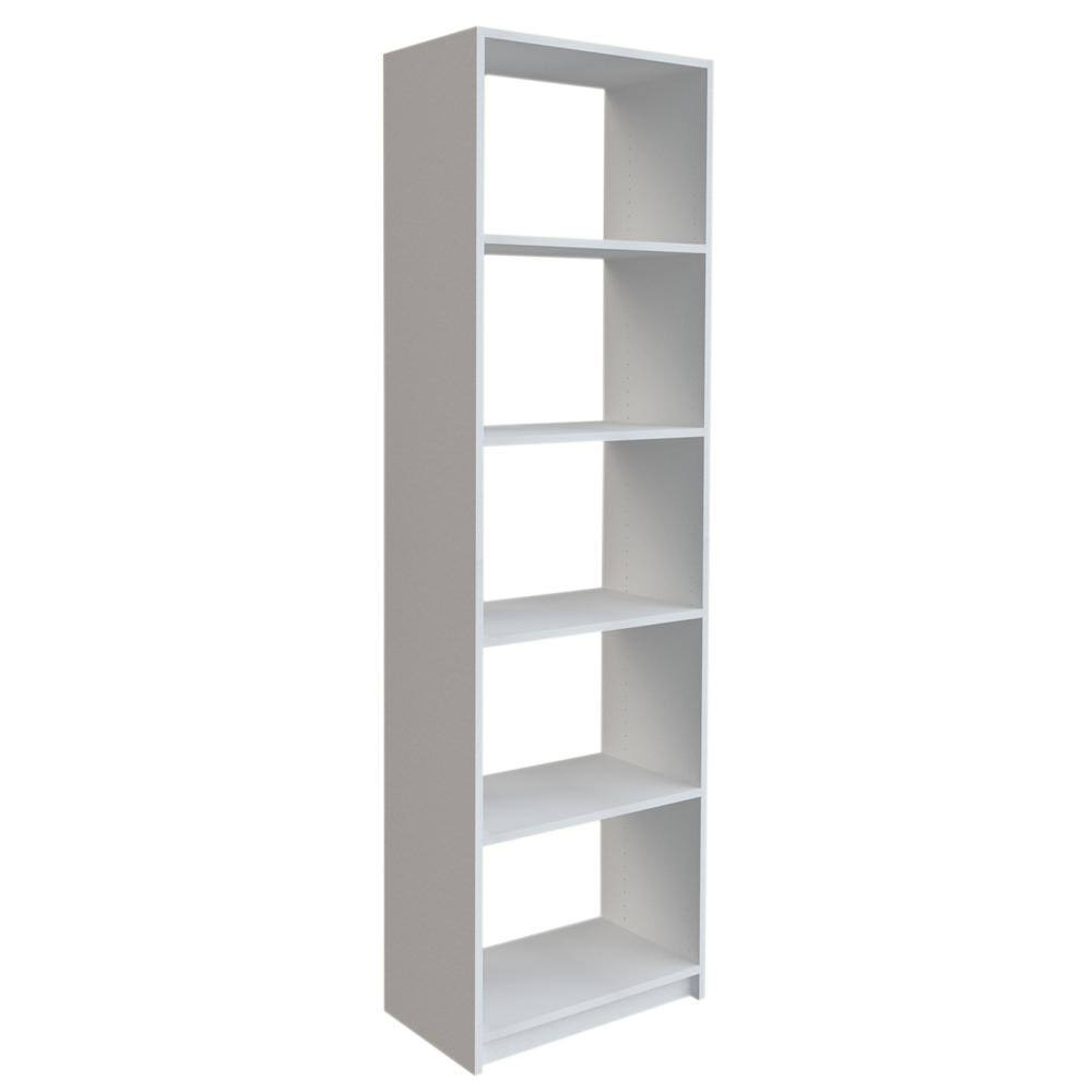 SNT3-WH 84 in. H x 24 in. W White Shelving Tower Kit