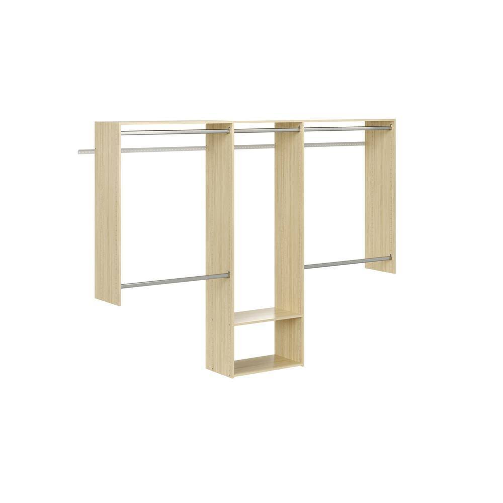 HG25 Essential 60 in. W   96 in. W Harvest Grain Wood Closet System