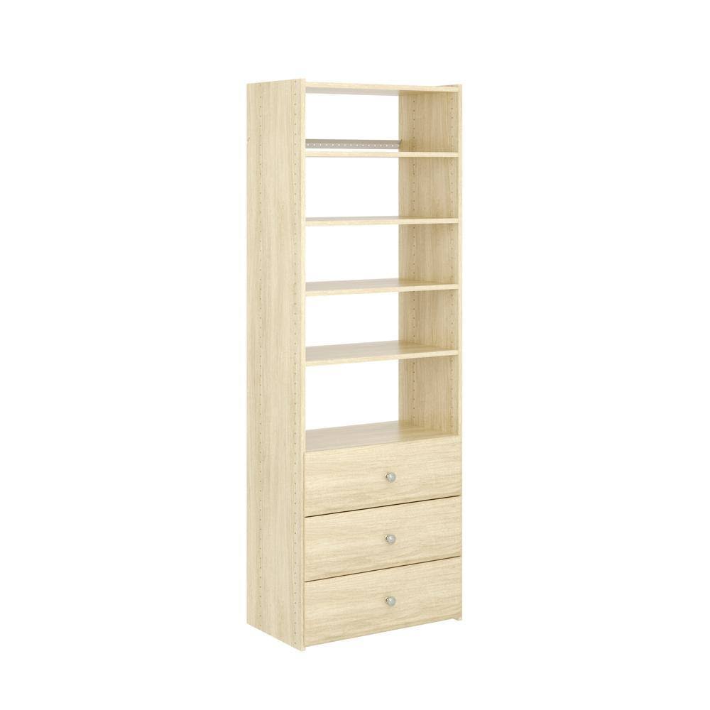 HG56 Premier Essential 25 in. W Harvest Grain Wood Closet Tower