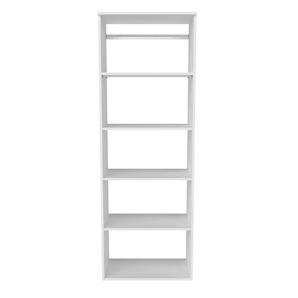 1805 Style+ 25 in. W White Hanging Wood Closet Tower