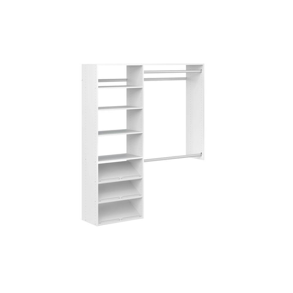 WH63 Premium 36 in. W .   60 in. W White Wood Closet System