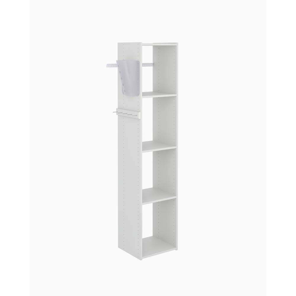 WH24 16 in. W White Wood Utility Closet Tower