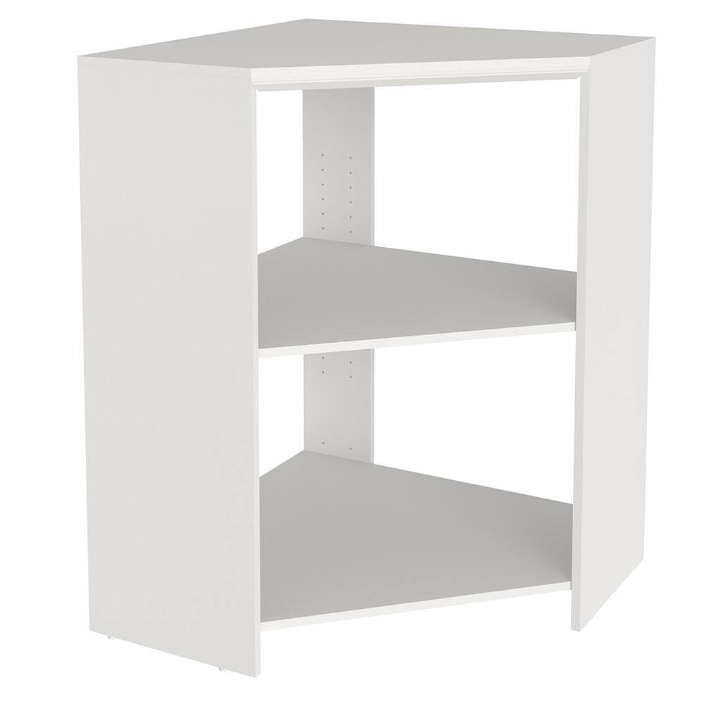 14815 Impressions 28.7 in. x 28.7 in. x 41.1 in. White Laminate Corner Unit
