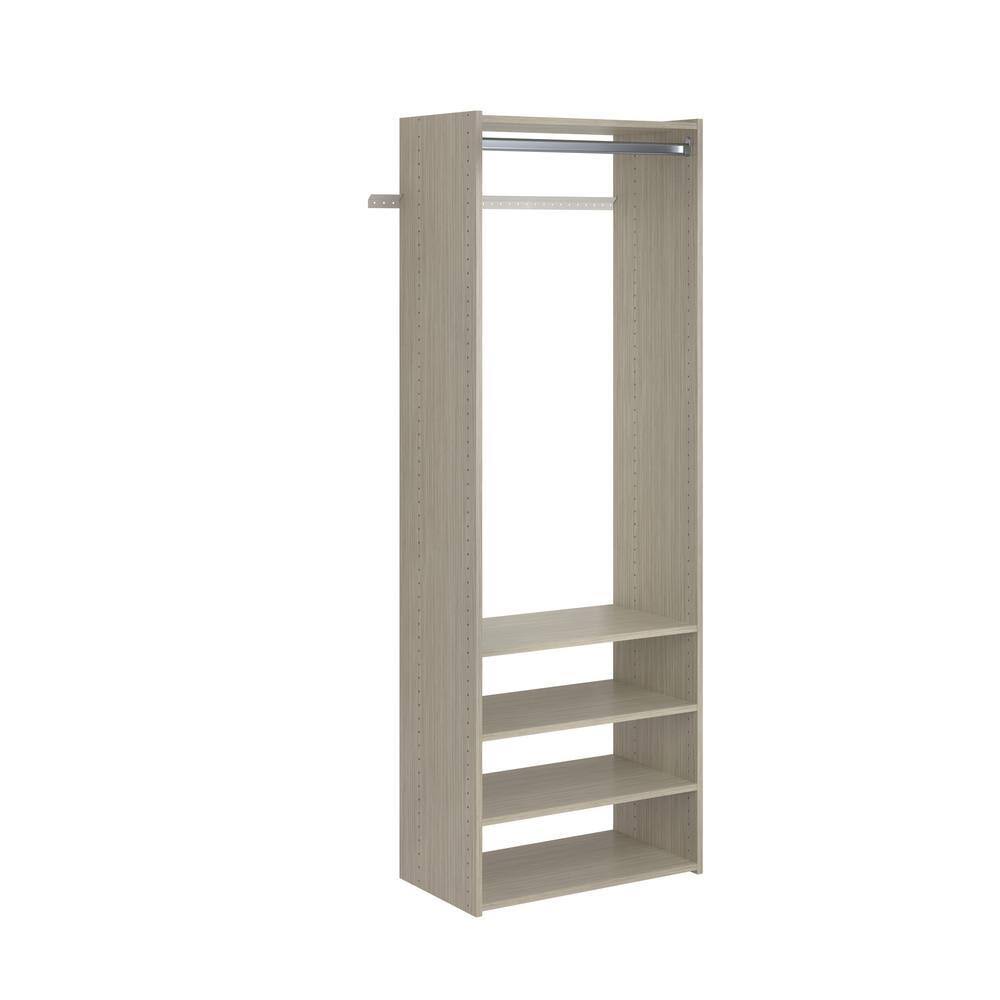 GR27 Select 25 in. W Rustic Grey Wood Closet Tower