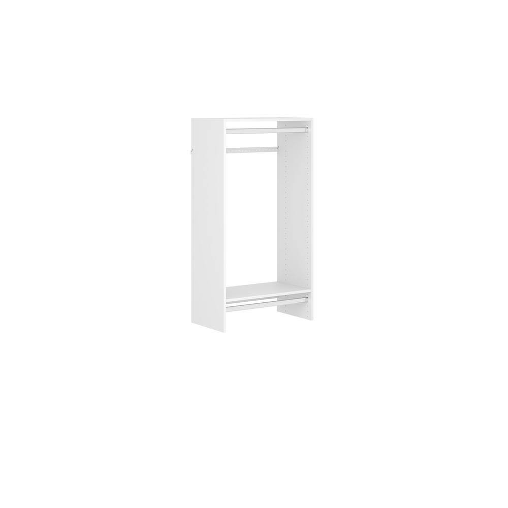 WH36 Double Hang 25 in. W White Wood Closet Tower