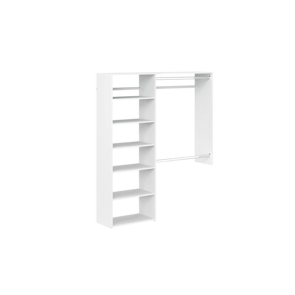 WH54 Essential 36 in. W   60 in. W White Wood Closet System