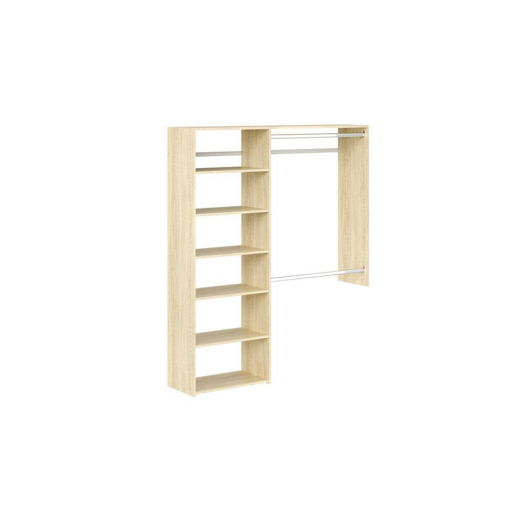 HG54 Essential 36 in. W   60 in. W Harvest Grain Wood Closet System