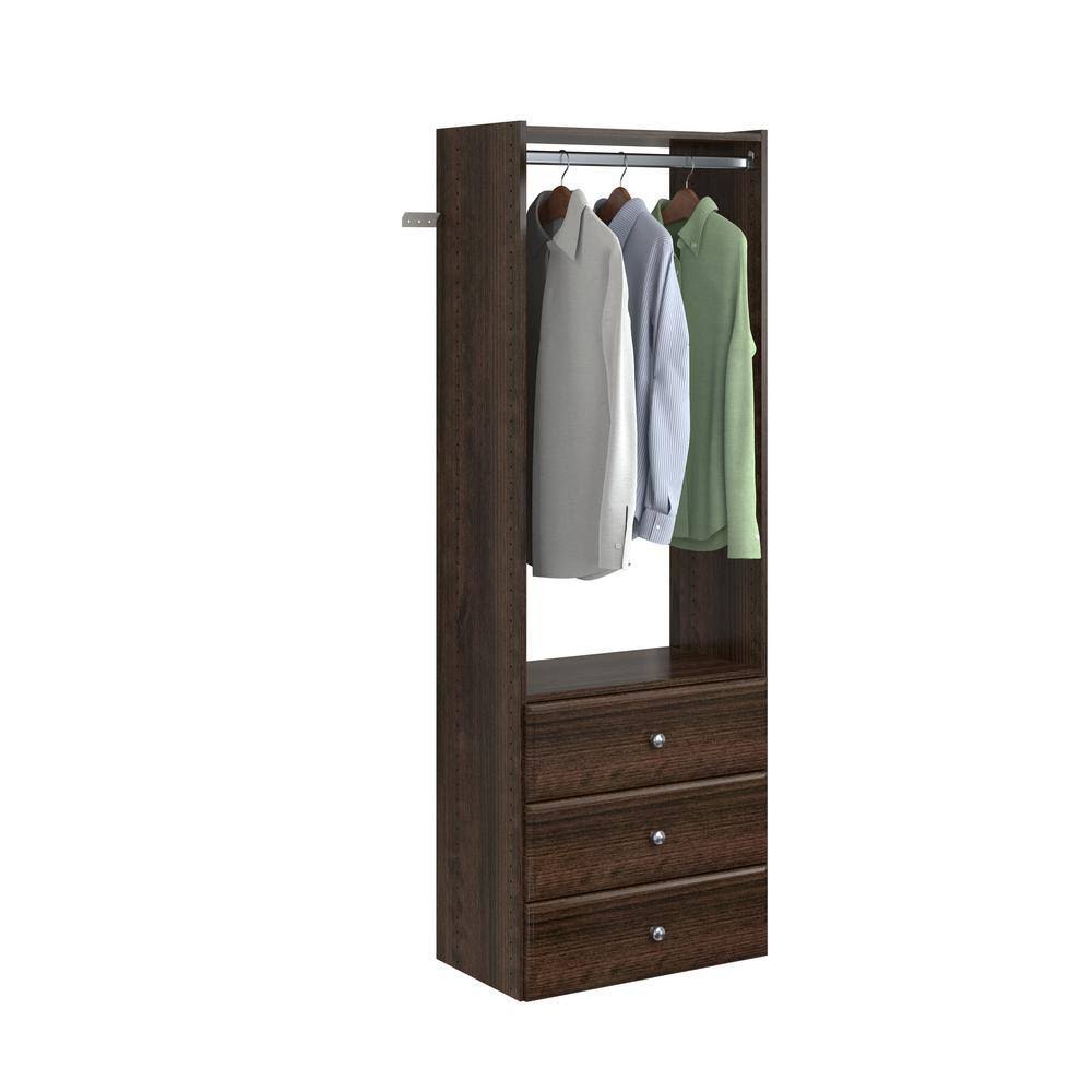 TR26 Elite 25 in. W Espresso Wood Closet Tower