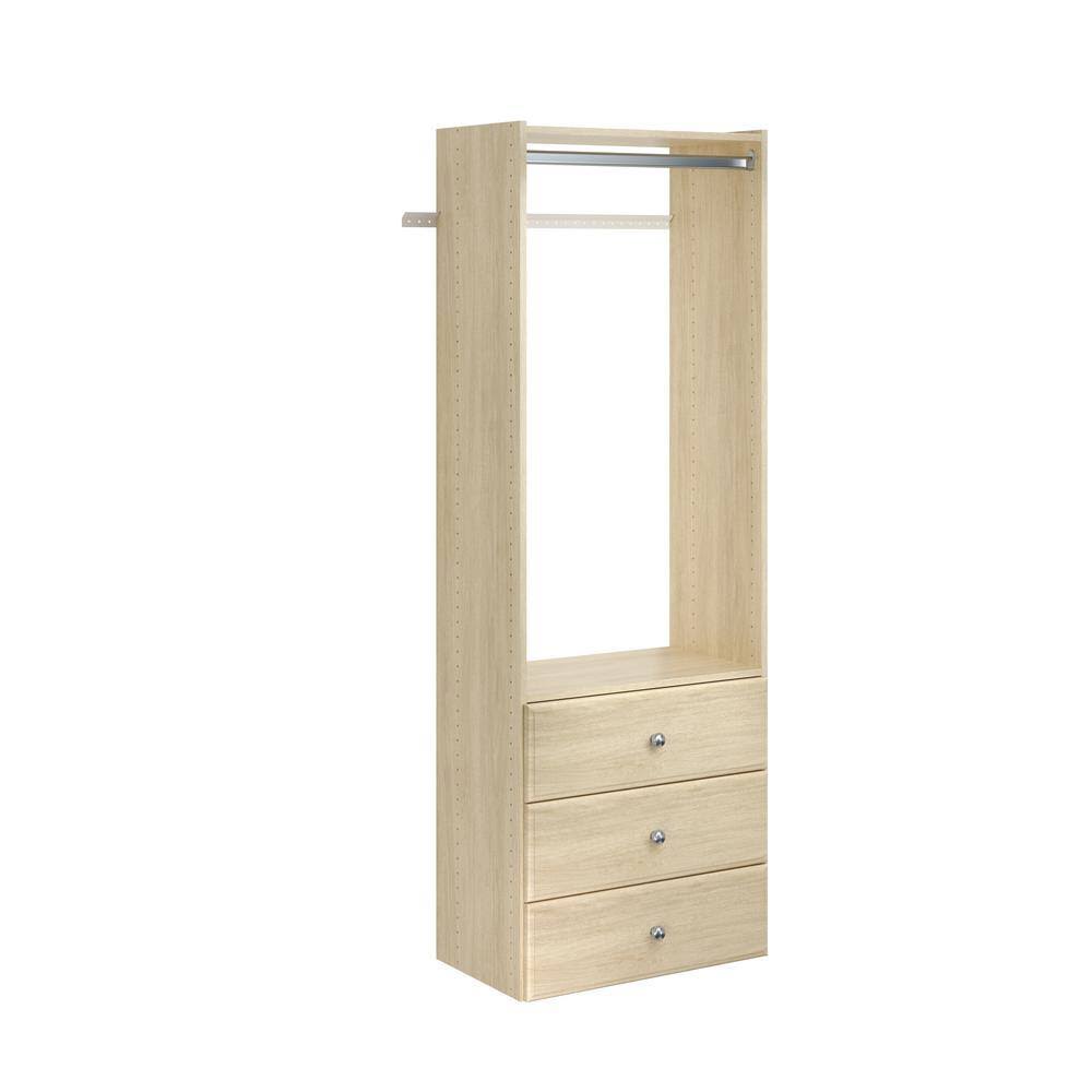 HG26 Elite 25.125 in. W Harvest Grain Wood Tower Closet System