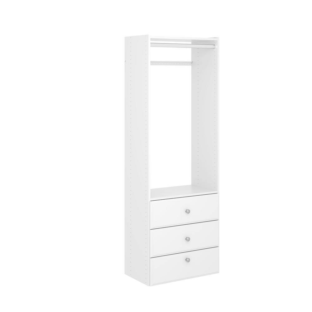 WH26 Elite 25 in. W Classic White Wood Closet Tower
