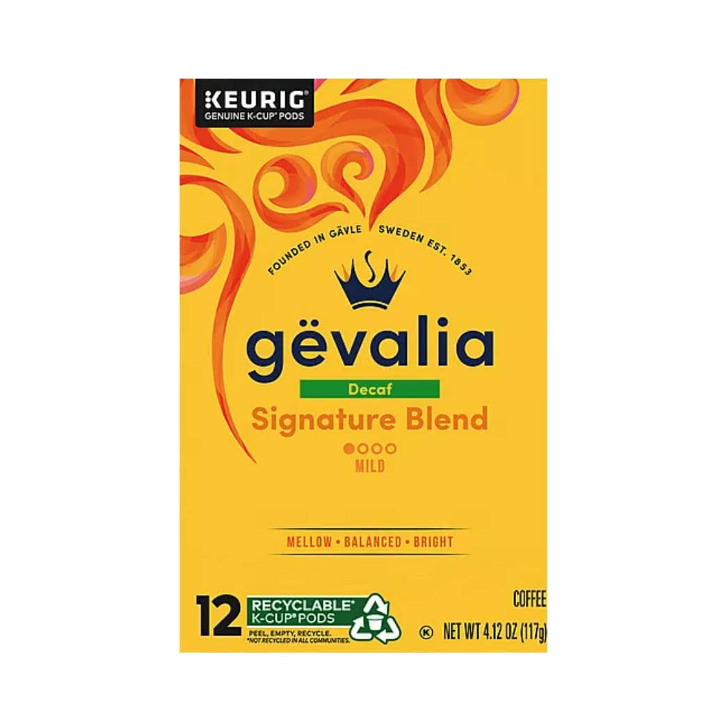 Gevalia Signature Blend Decaf Coffee K-Cup Pods, 48 Count