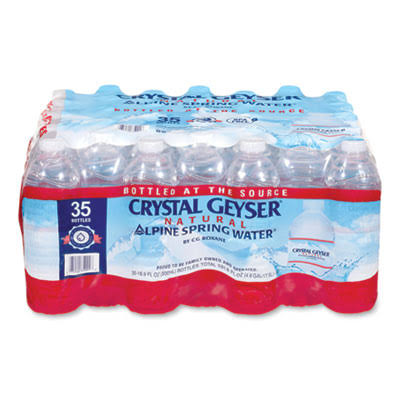 Crystal Geyser Natural Alpine Spring Water, 16.9 oz Bottle, 35/Carton (35001CTDEP)D6