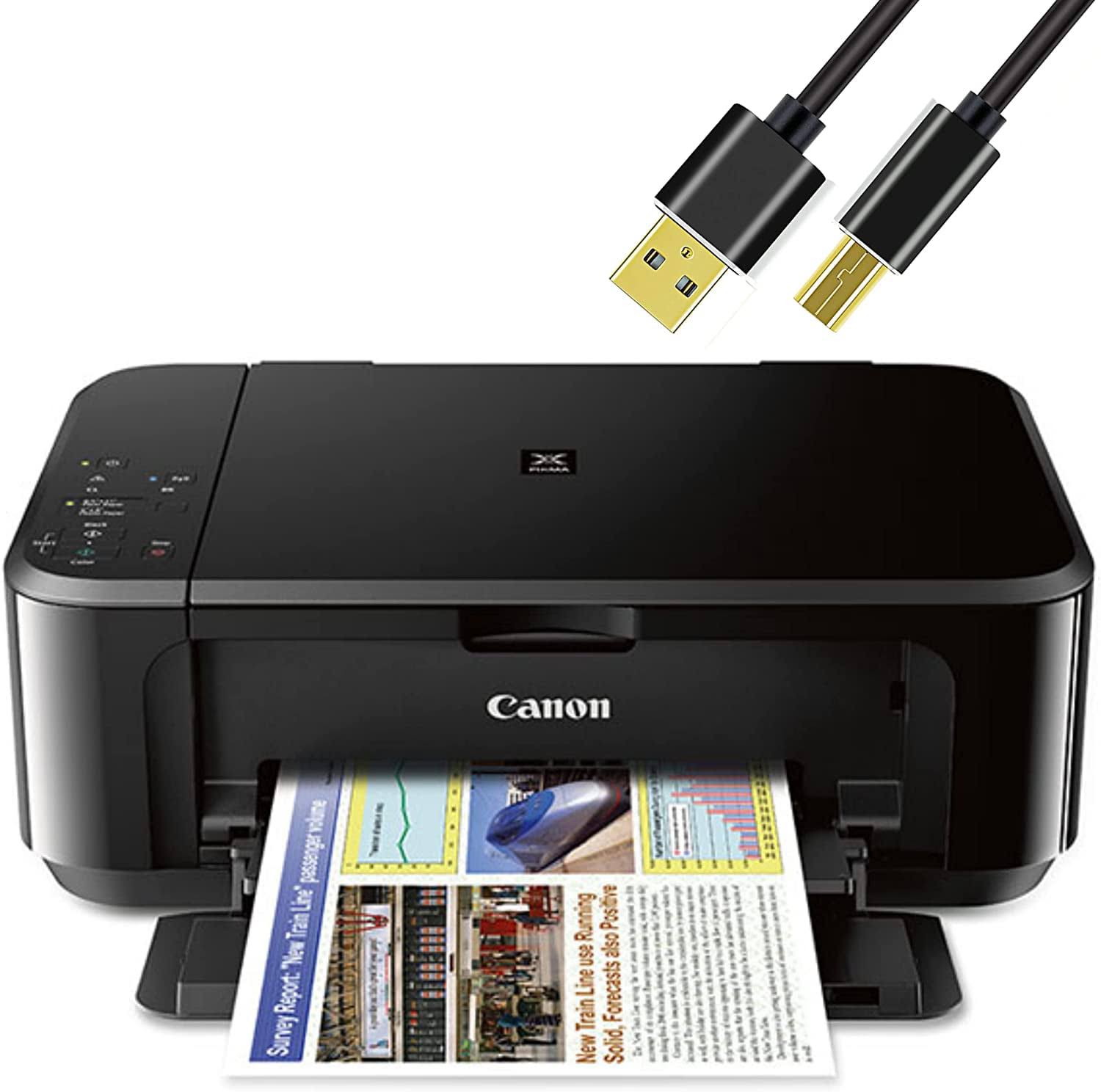 Wireless Color Inkjet Printer Print Copy Scan and Mobile Device Printing, USB Connect, Black