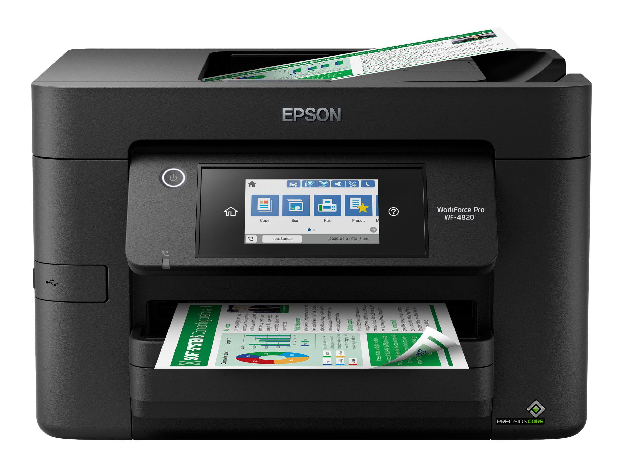 WorkForce Pro WF-4820 Wireless All-in-One Printer with Auto 2-Sided Printing, 35-Page ADF, 250-Sheet Paper Tray and 4.3  Color Touchscreen