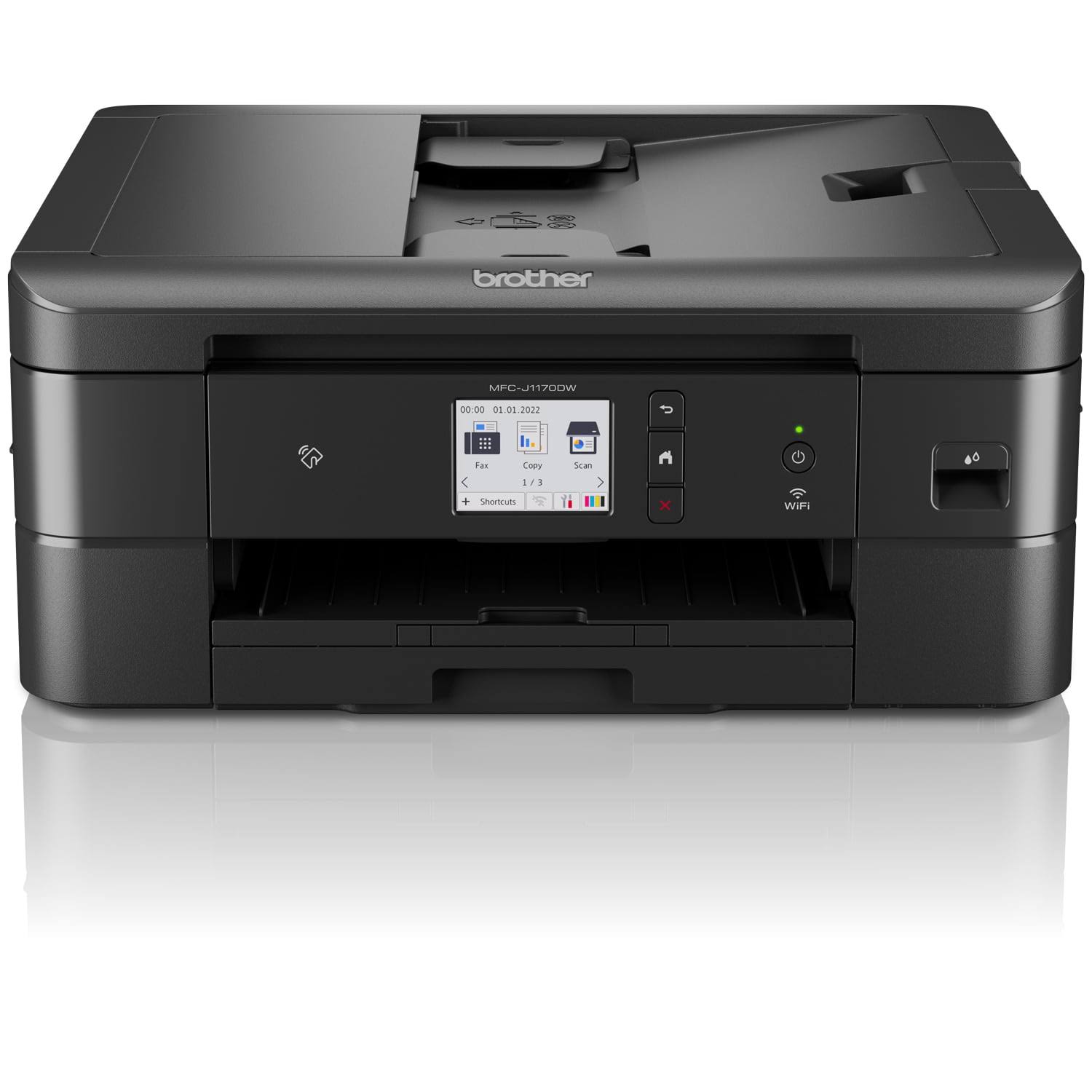 MFC-J1170DW Wireless Color Inkjet All-in-One Printer with Mobile Device Printing, NFC, Cloud Printing   Scanning