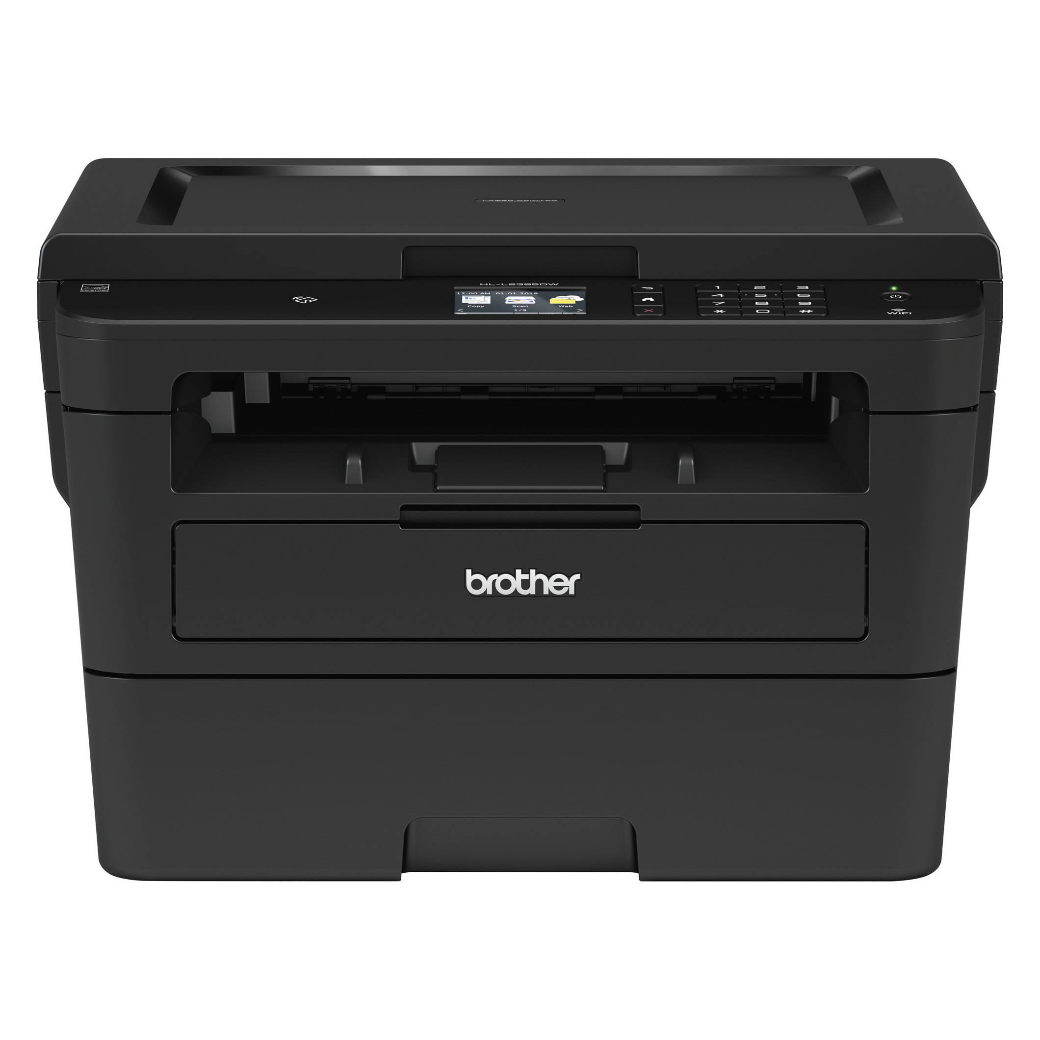 HL-L2395DW Monochrome Laser Printer, Convenient Flatbed Copy   Scan, Wireless Connectivity