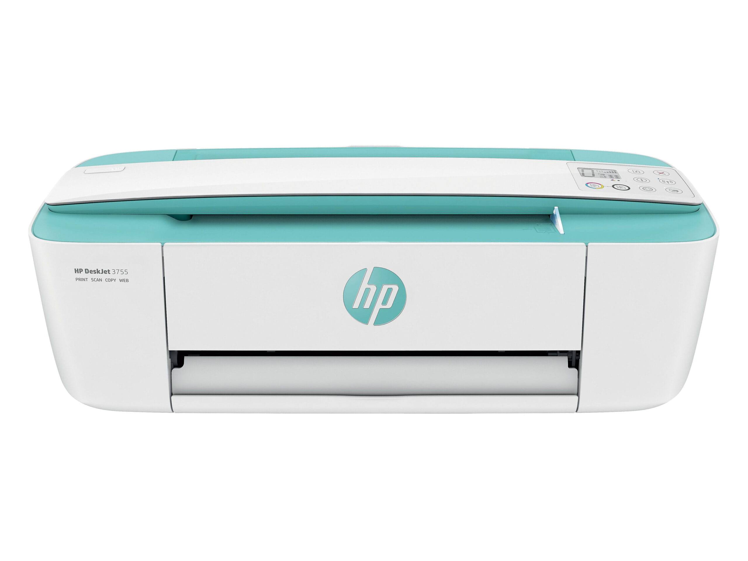 Desk 3755 All-in-One Inkjet Printer, Color Mobile Print, Copy, Scan, Green