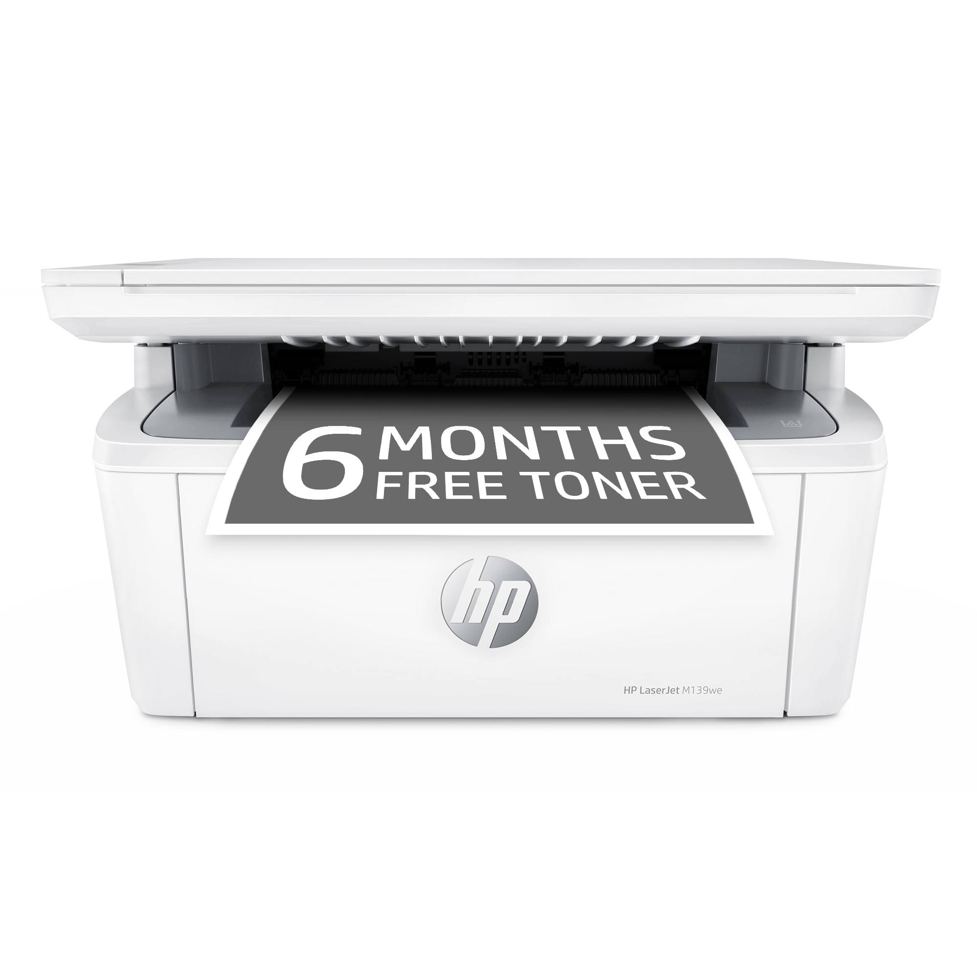 Laser MFP M139we Wireless Black   White Laser Printer with 6 Months of Instant Ink included with +