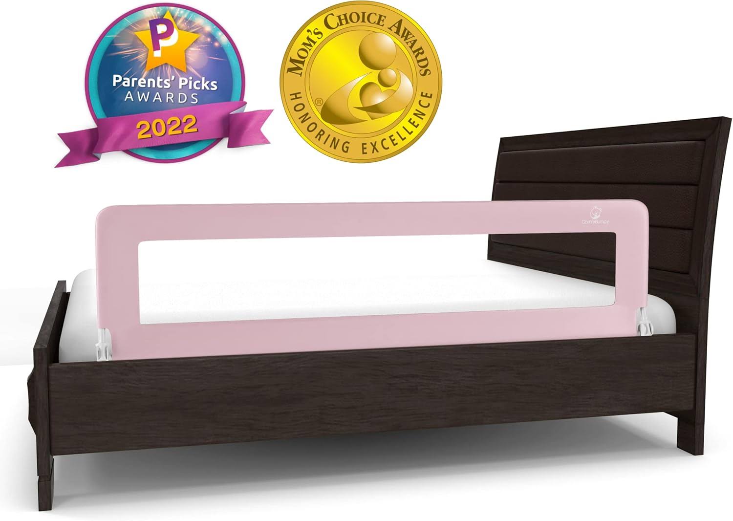 59 inch Extra Long Bed Rail for Toddlers   Baby Bed Rail Guard for Kids, Twin, Full, King and Queen Beds   Adjustable Toddler Bed Rails   Baby Bed Side Bedrails   Pink, XL (59  x 19.5 )