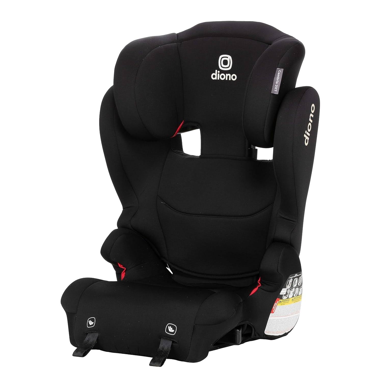 Cambria 2XT XL, Dual Latch Connectors, 2-in-1 Belt Positioning Booster Seat, High-Back to Backless Booster with Space and Room to Grow, 8 Years 1 Booster Seat, Black Storm
