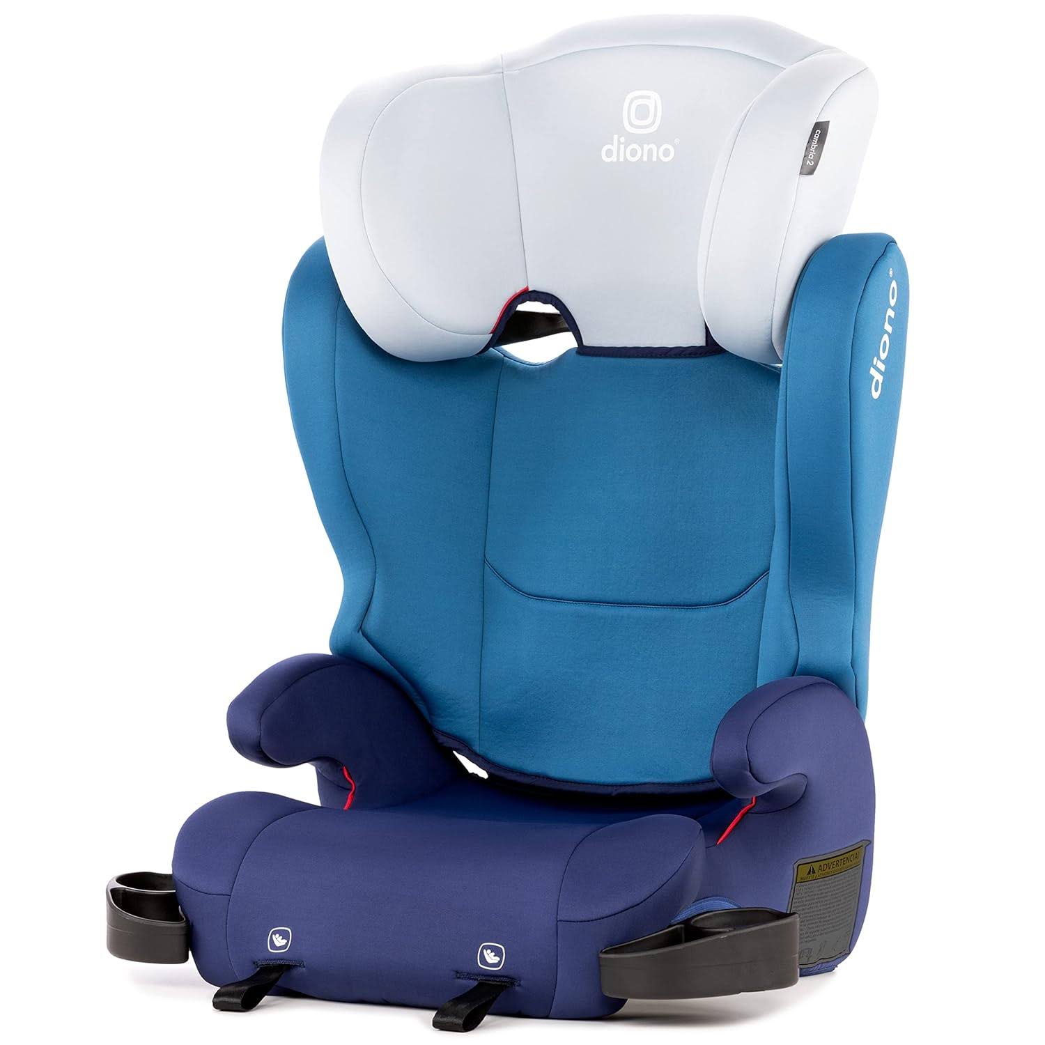 Cambria 2 XL, Dual Latch Connectors, 2-in-1 Belt Positioning Booster Seat, High-Back to Backless Booster, Space and Room to Grow, 7 Headrest Positions, 8 Years 1 Booster Seat, Blue