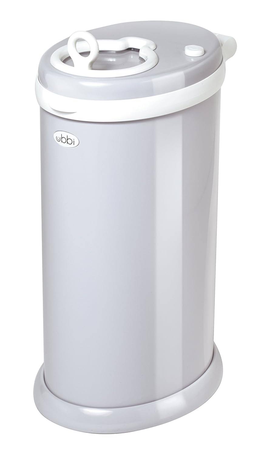 Odor Locking, No Special Bag Required Money Saving, Awards-Winning, Modern Design Registry Must-Have Diaper Pail, Gray