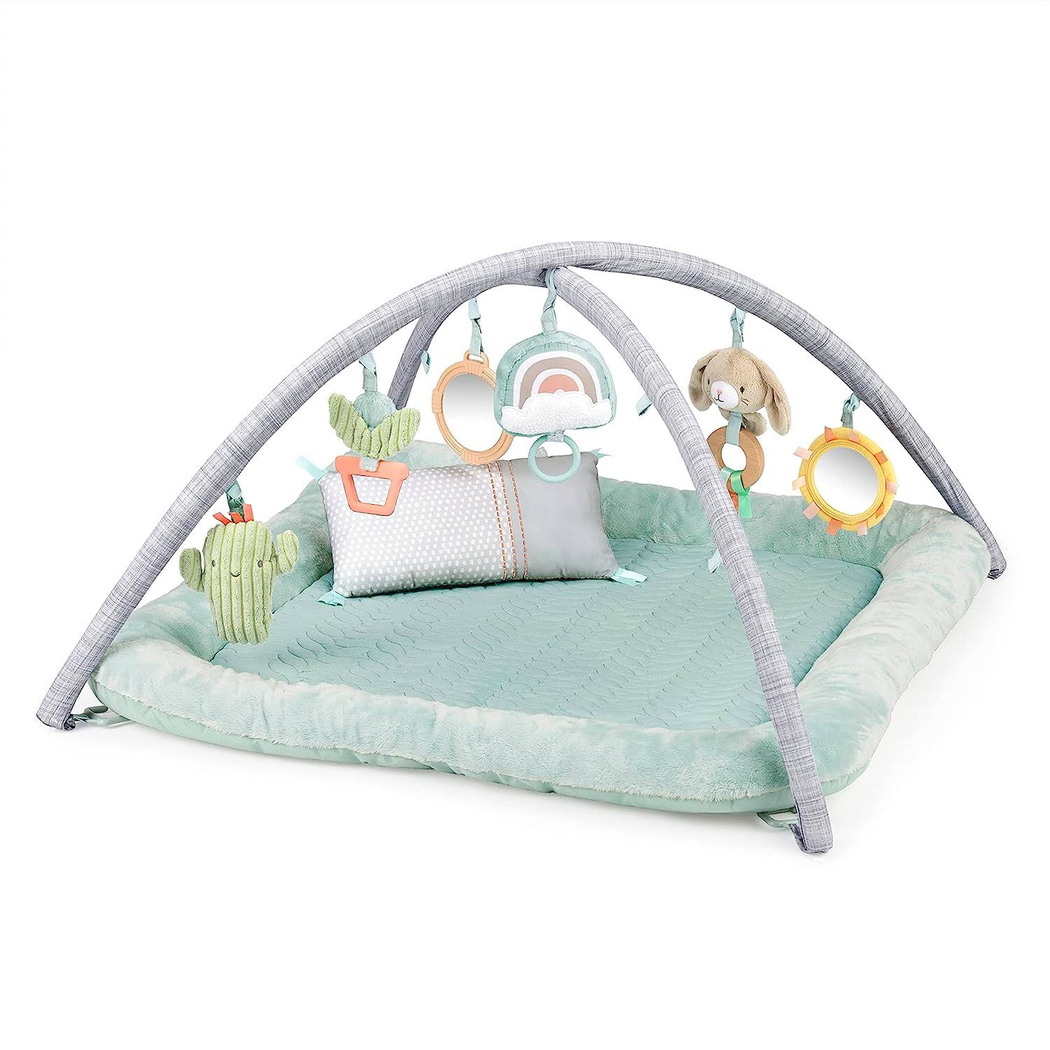 Calm Springs Plush Activity Gym for Baby, Ultra-Soft Premium Mat, Toys