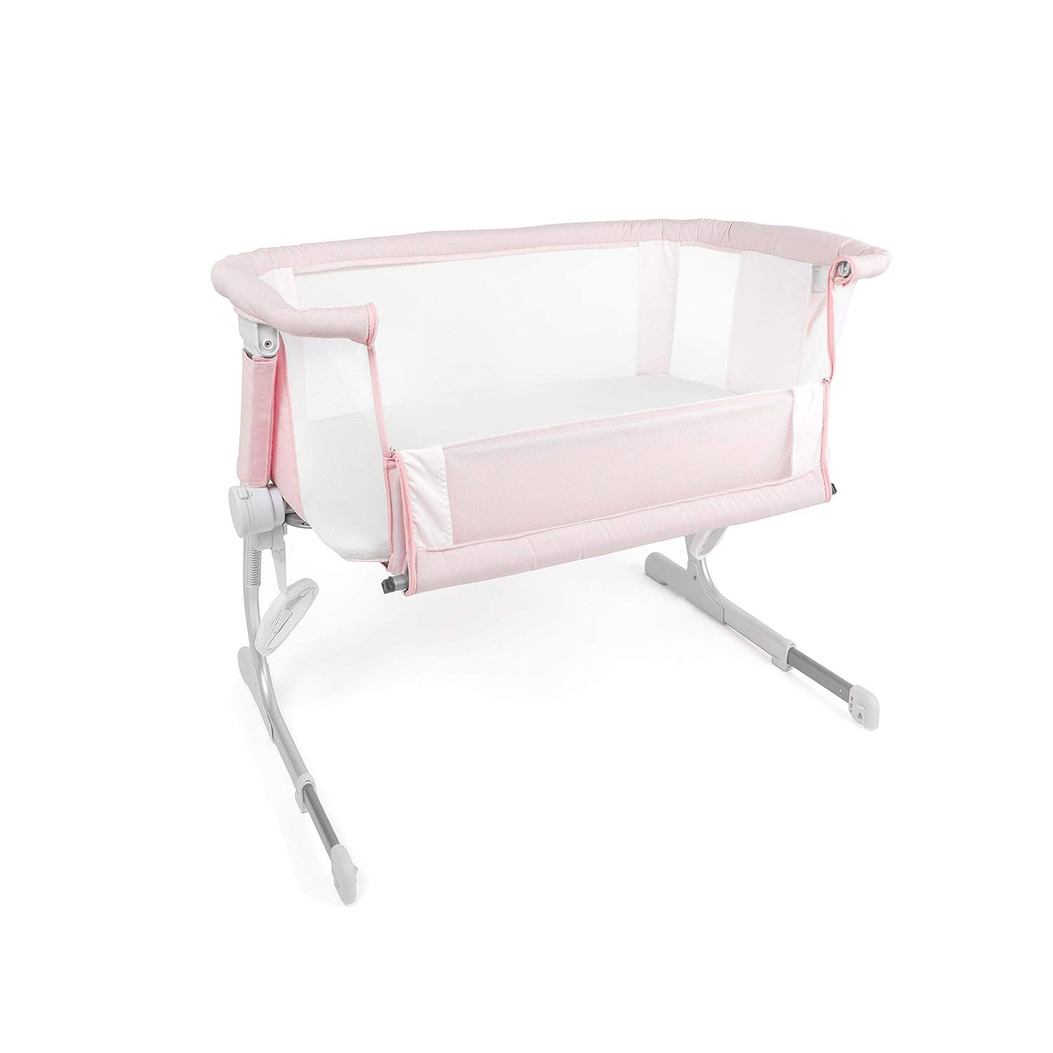 Beside Me Dreamer Bassinet | Bedside Sleeper | 6-Position Height Adjustment | Peony Pink