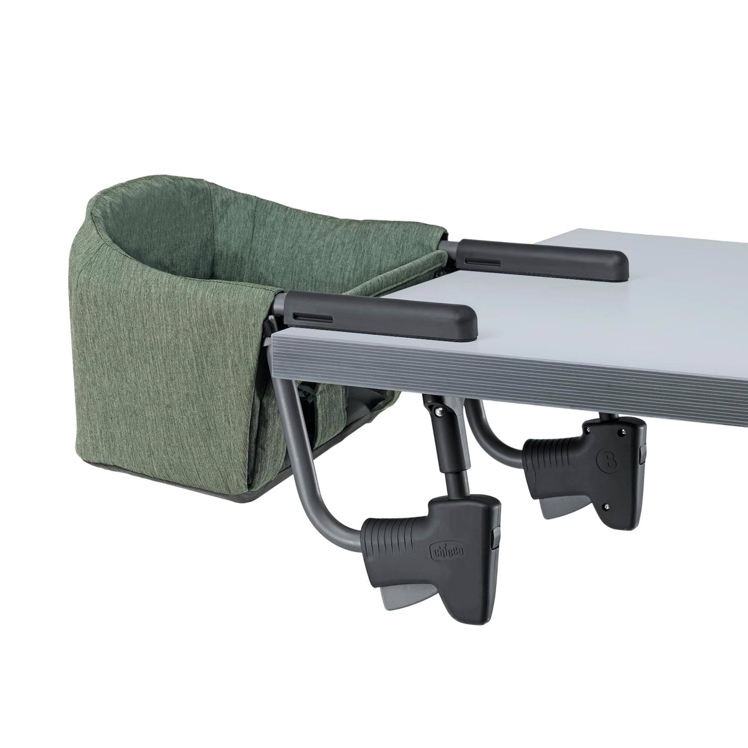 FastLock Hook-On High Chair, Portable High Chair for Babies and Toddlers, Sets up in Seconds | Moss/Green