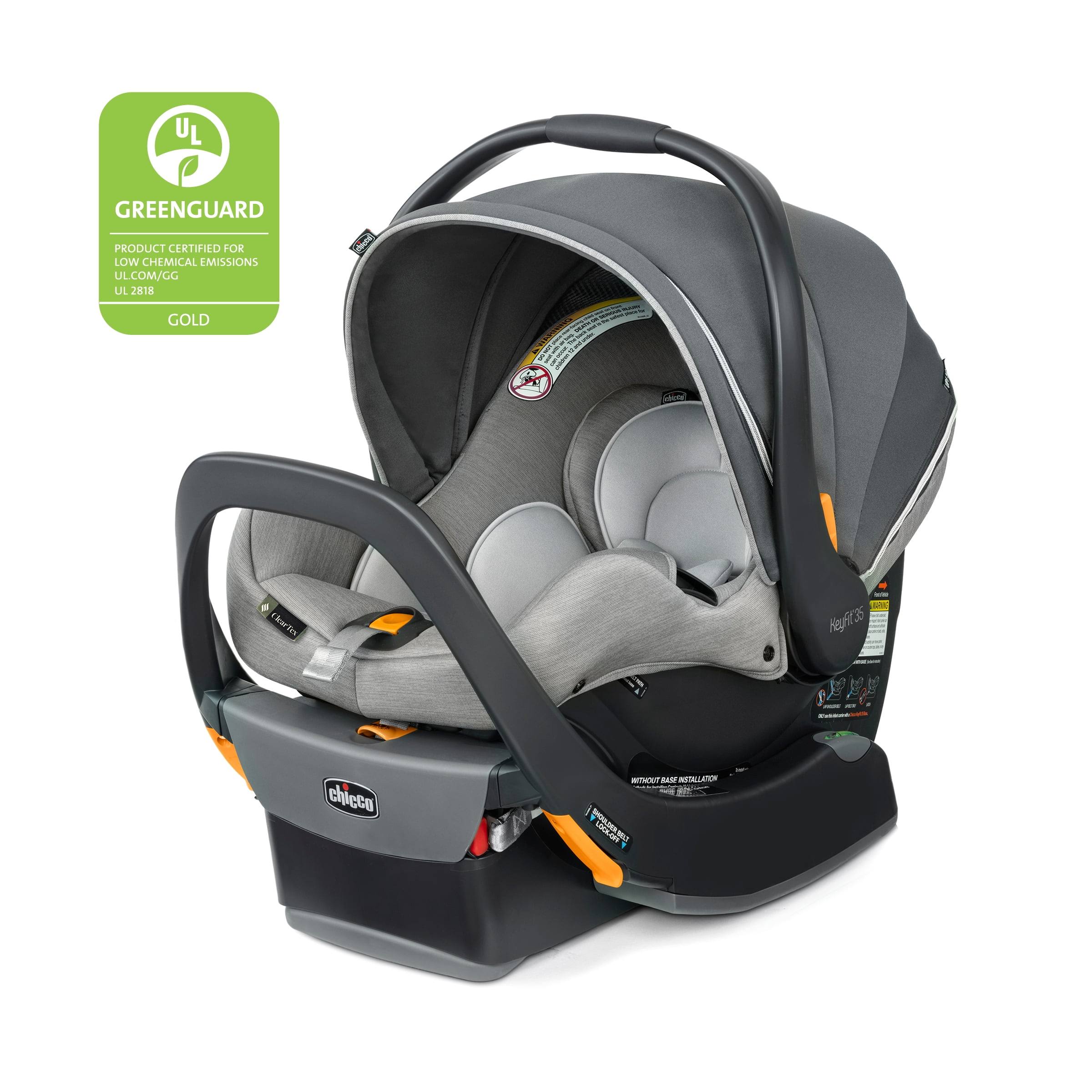 KeyFit 35 Zip ClearTex 35 lbs Extended Use Infant Car Seat   Ash (Grey)