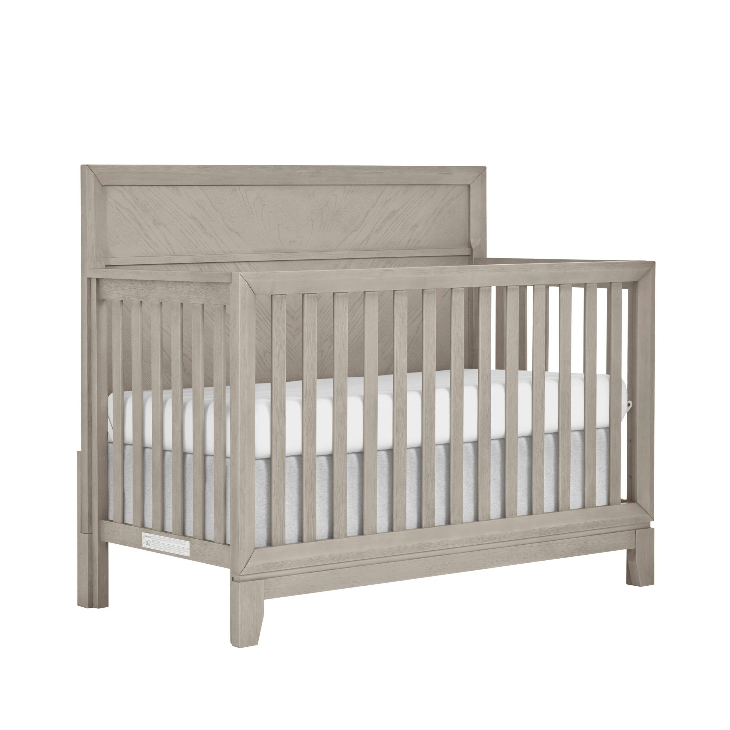 Lourdes 5-in-1 Convertible Crib, Greenguard Gold and JPMA Certified, Easy to Clean, Porcini