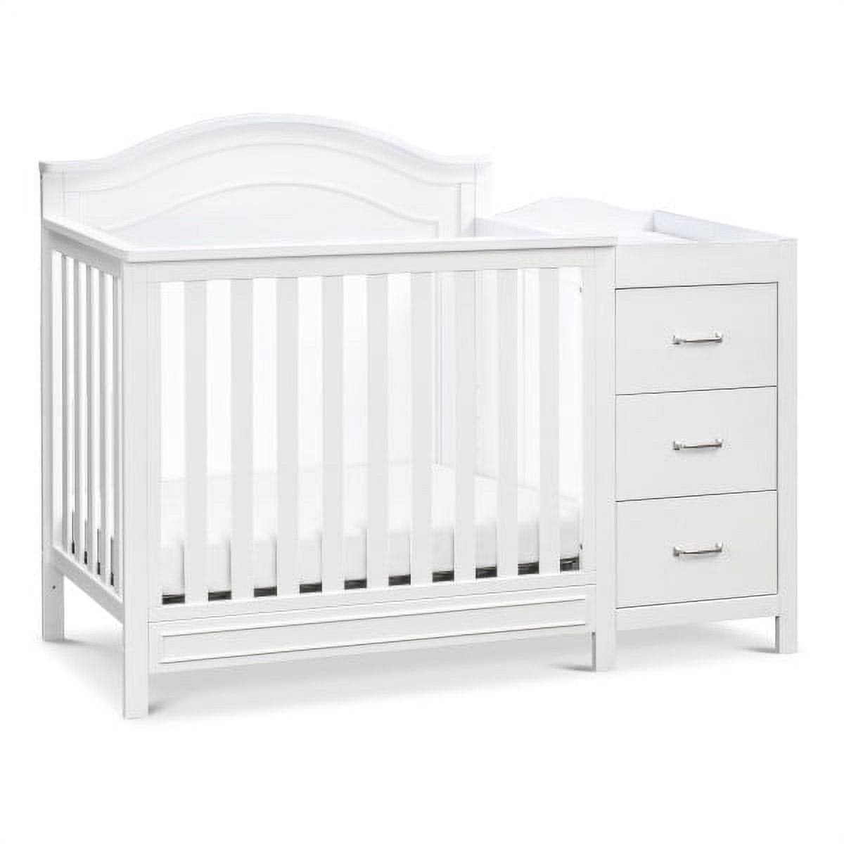 DaVinci Charlie 4-in-1 Convertible Mini Crib   Changer in White