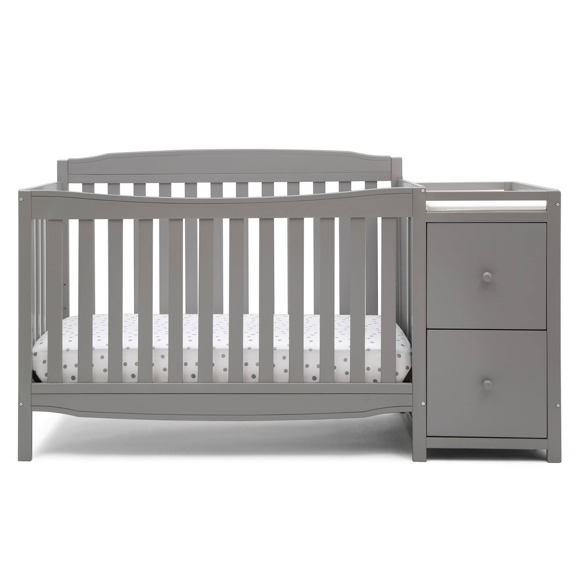 Mason 6-in-1 Convertible Crib and Changer, Gray