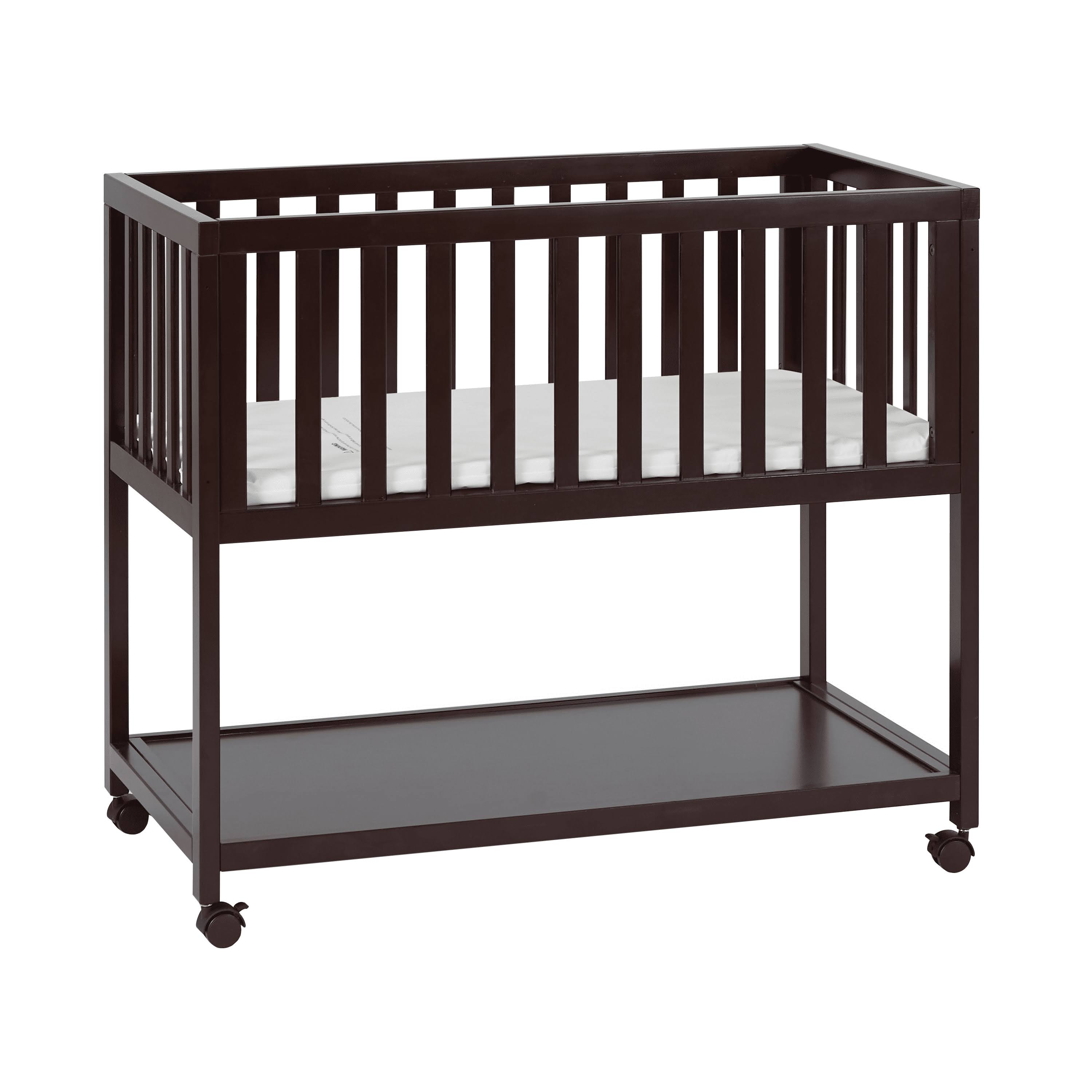 AFG Mila Wooden Portable Bassinet with Mattress Pad, Espresso