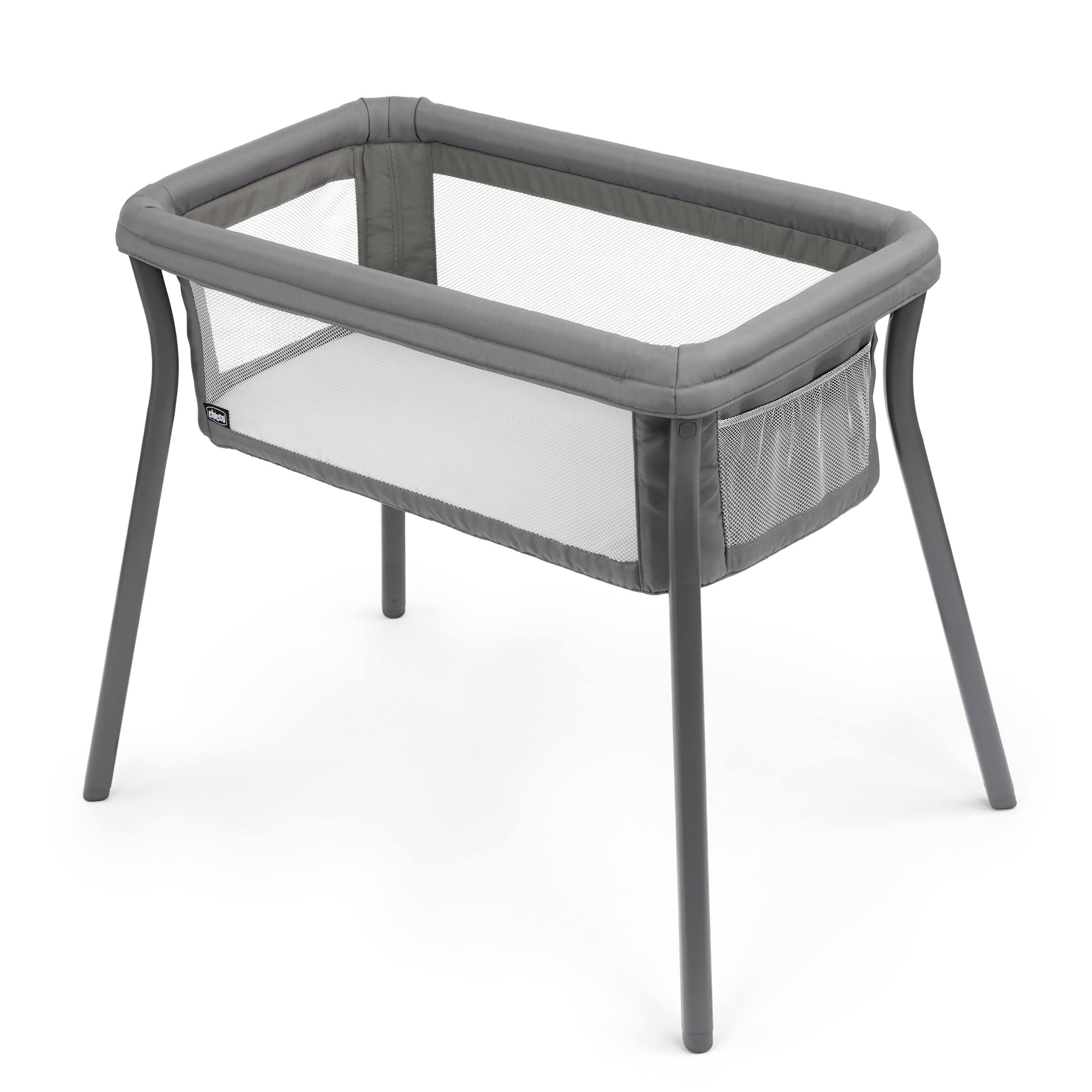 LullaGo Anywhere Portable Bedside Bassinet   Sandstone (Grey)